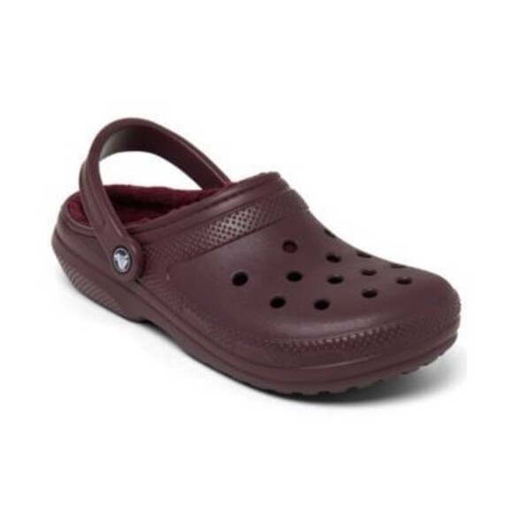 Crocs Unisex Adult Dual Comfort Baya Lined Fuzzy Plush Fleece Clog Slippers W7 - Picture 1 of 7
